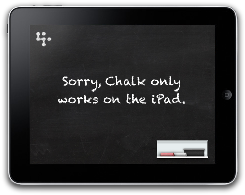 Sorry, Chalk only works on the iPad.